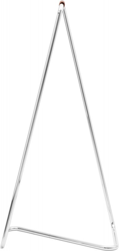 Z10 Fahrradständer und Garderobenständer aus Edelstahl mit cognacfarbener Manschette von Tecta, minimalistisches Design.