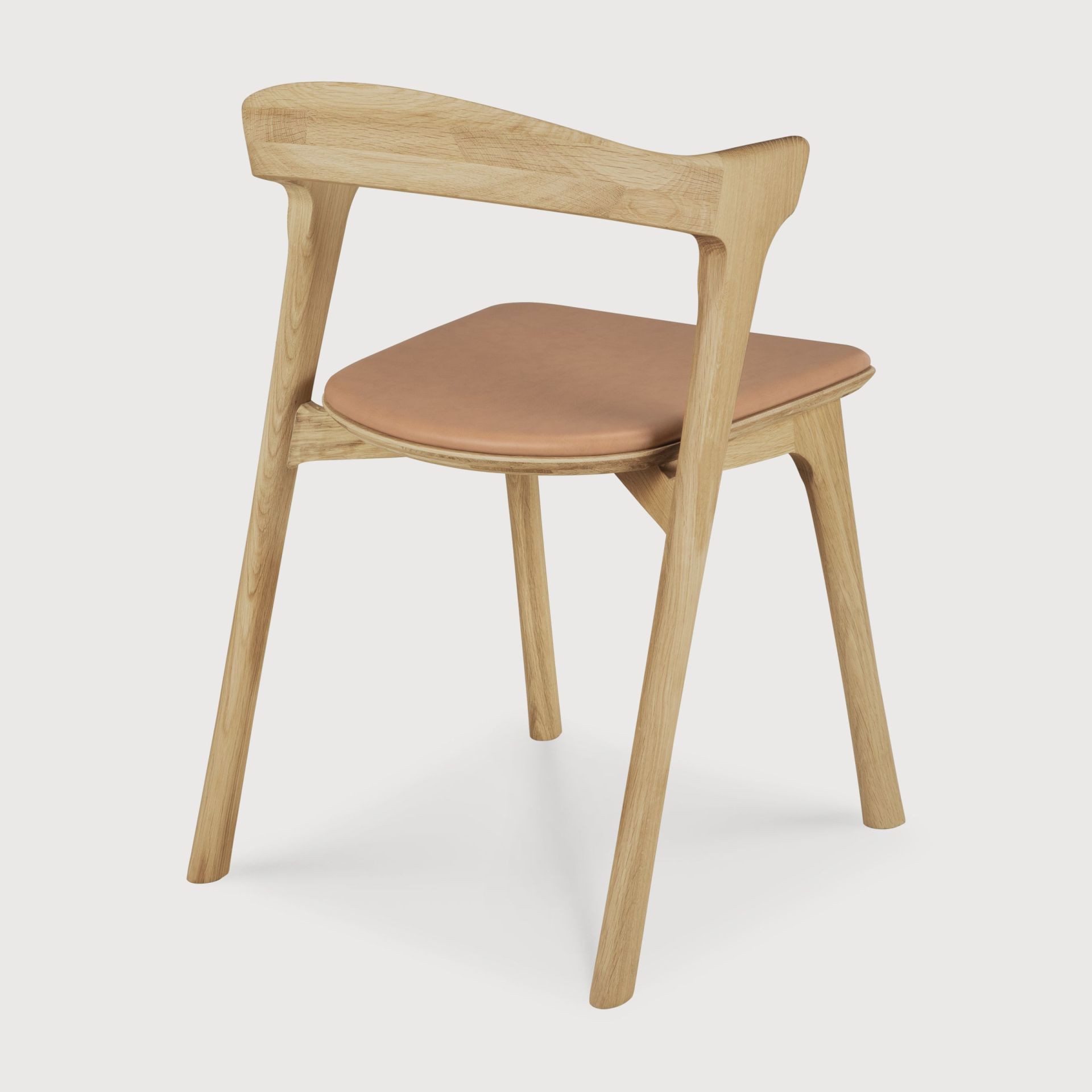 Chaise Bok chêne laqué - cuir Sienna Ethnicraft