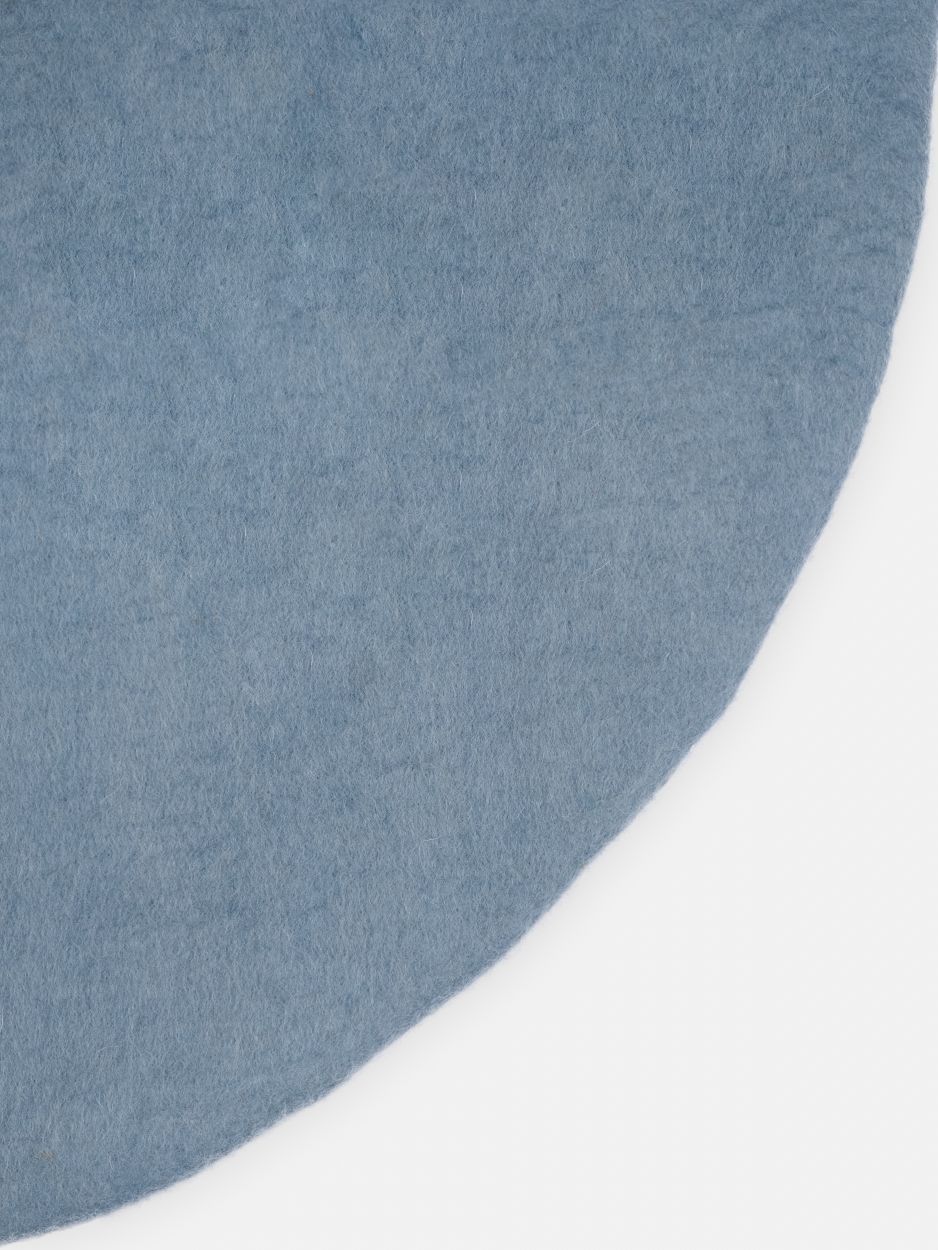 Mono Rond Tapis en feutre Ø 160 cm myfelt Mia (bleu clair)