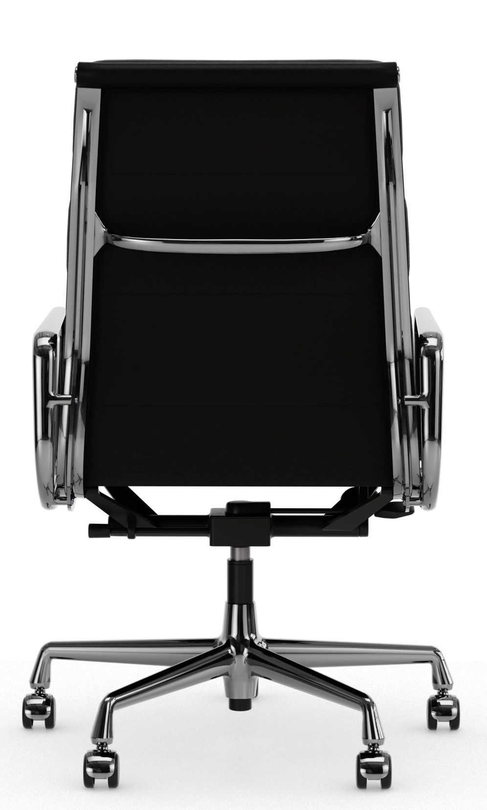 Soft Pad Chair EA219 / EA 219 CHROME / LEDER NERO Fauteuil Vitra OFFRE SPECIALE