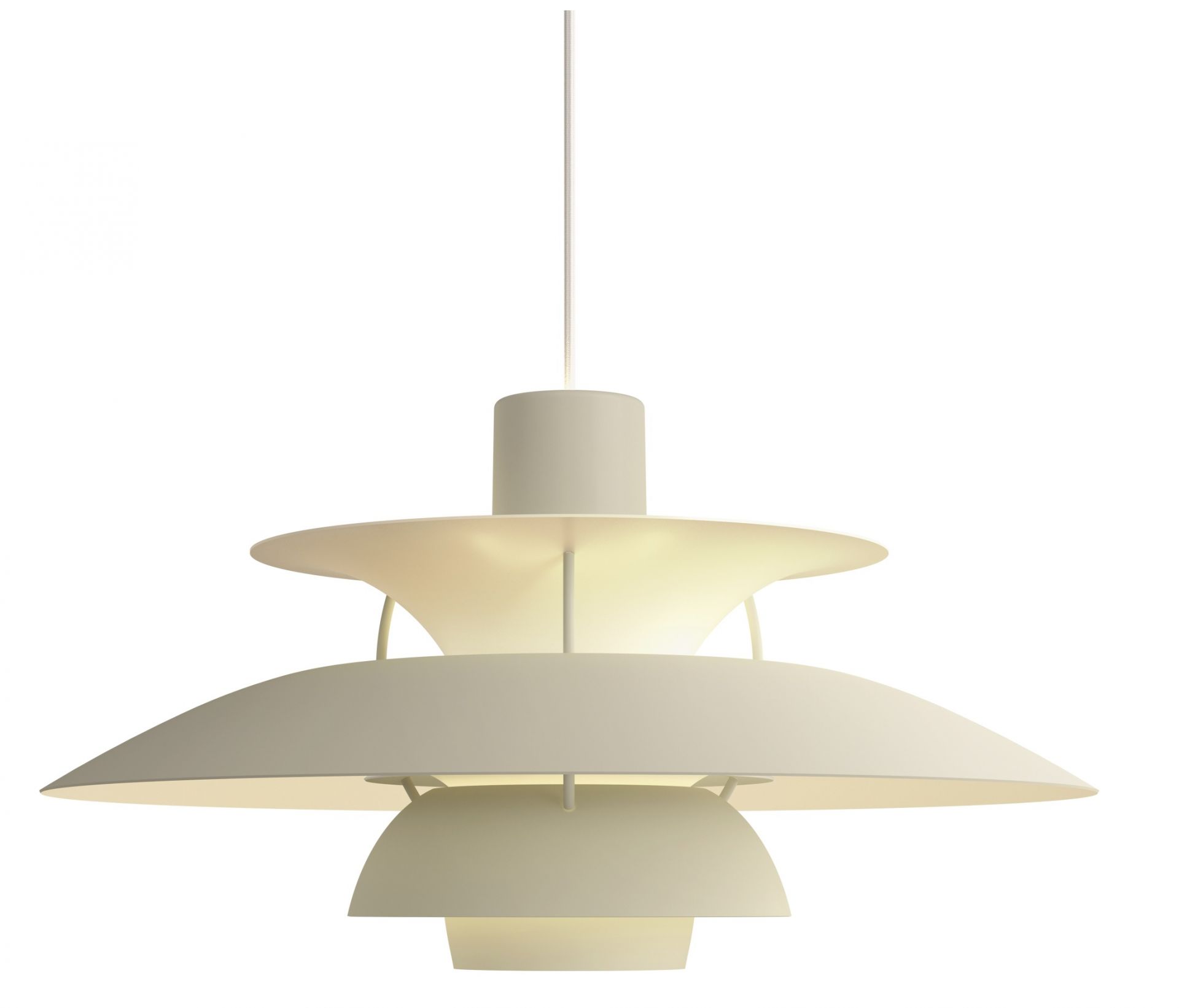PH 5 Monochrome Lampe suspension Louis Poulsen Pale Pewter