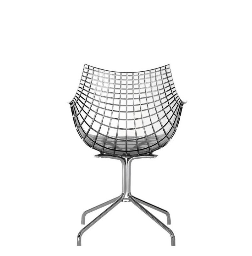 Meridiana Chair Chaise pied à quatre étoiles Driade 