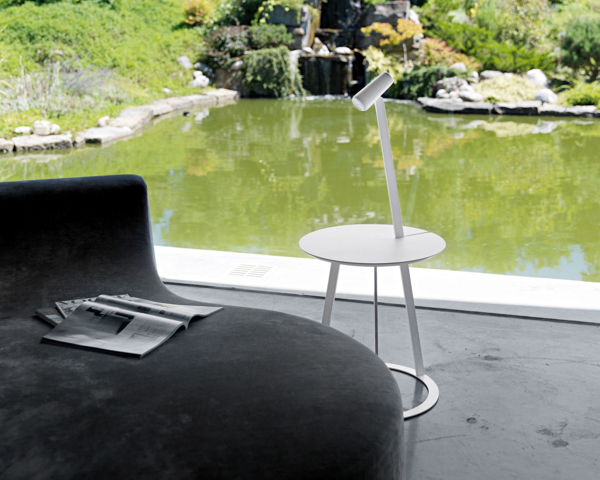 Albino Torcia Table d'appoint blanc Casamania Horm