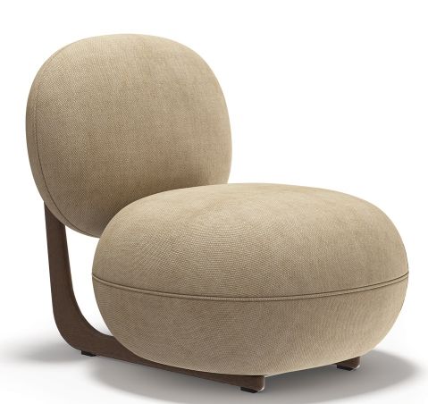 Copper Lounge Chair fauteuil structure bois NORR11