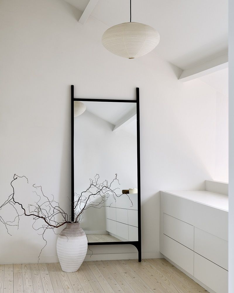 PI Miroir de sol acajou Ethnicraft