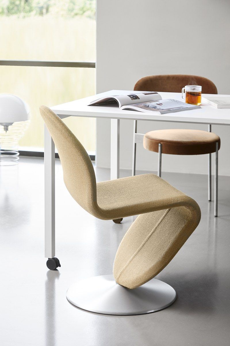 System 1-2-3 Dining Chair Standard Chaise à pied rond Verpan  