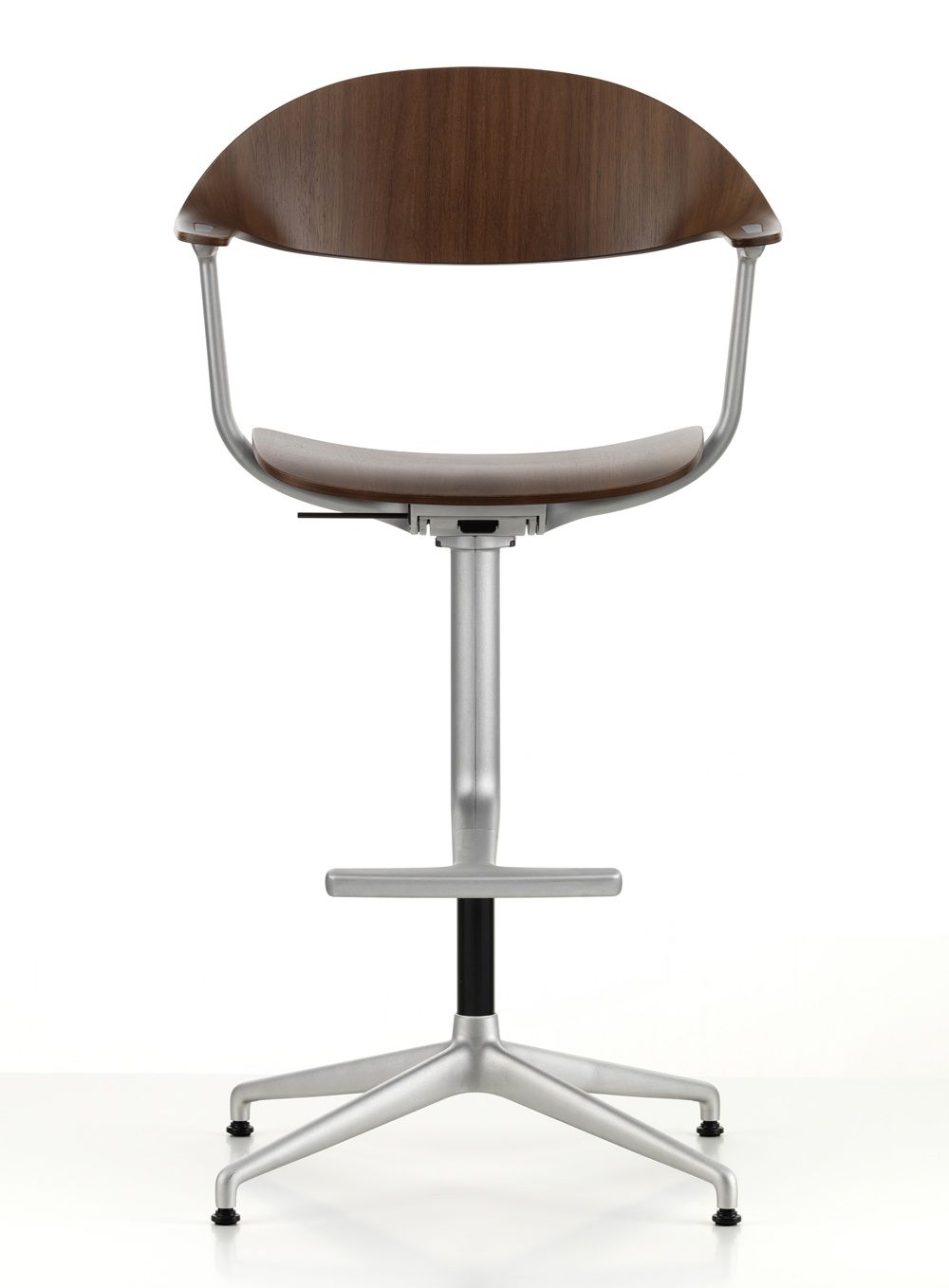 Mynt High Chaise pivotante de bureau assise et dossier en contreplaqué Vitra