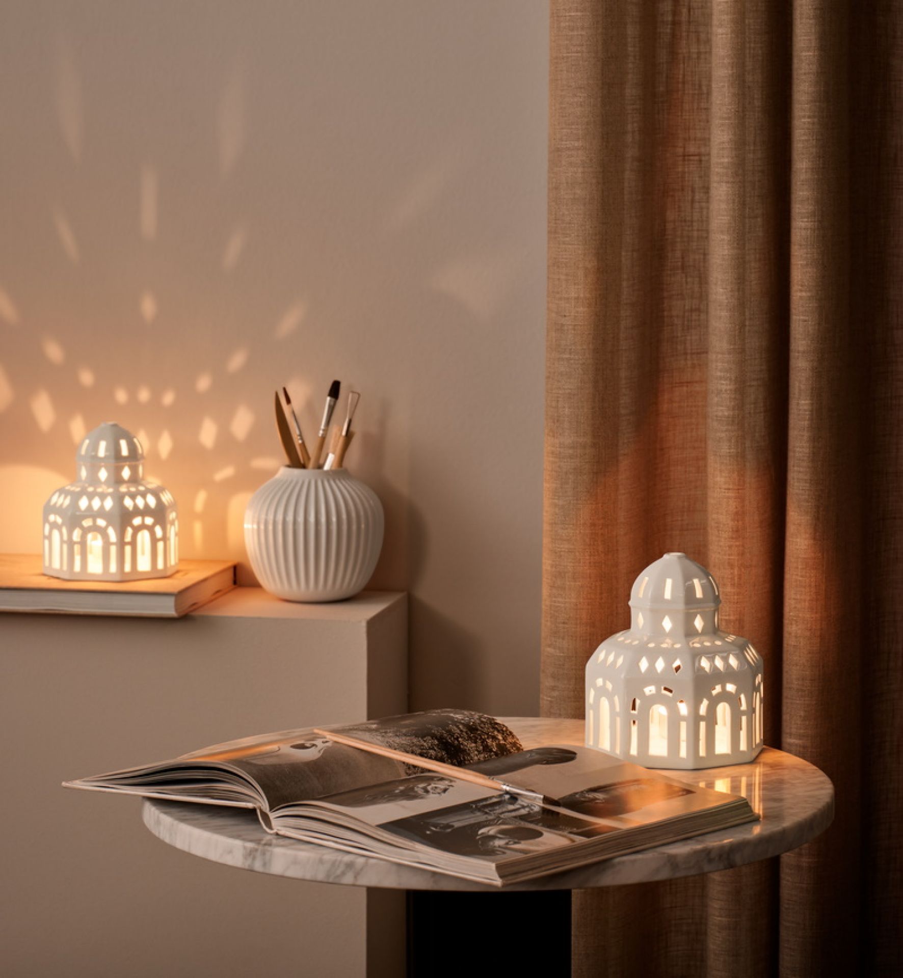 Urbania Maison de lumière Glassalen H 14,5 cm Kähler OFFRE SPECIALE