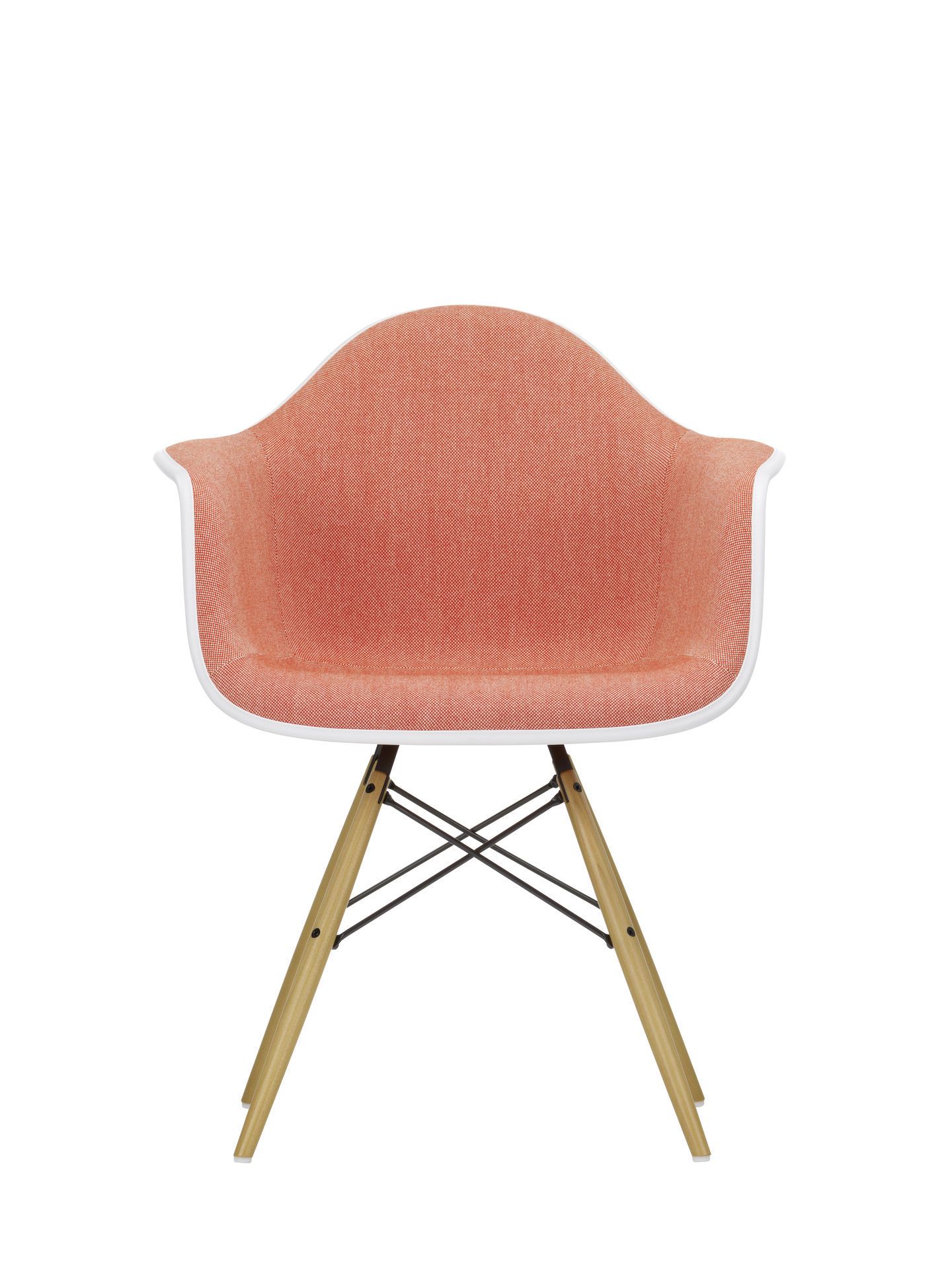 Eames Plastic Arm Chair DAW Chaise entièrement rembourrée Vitra