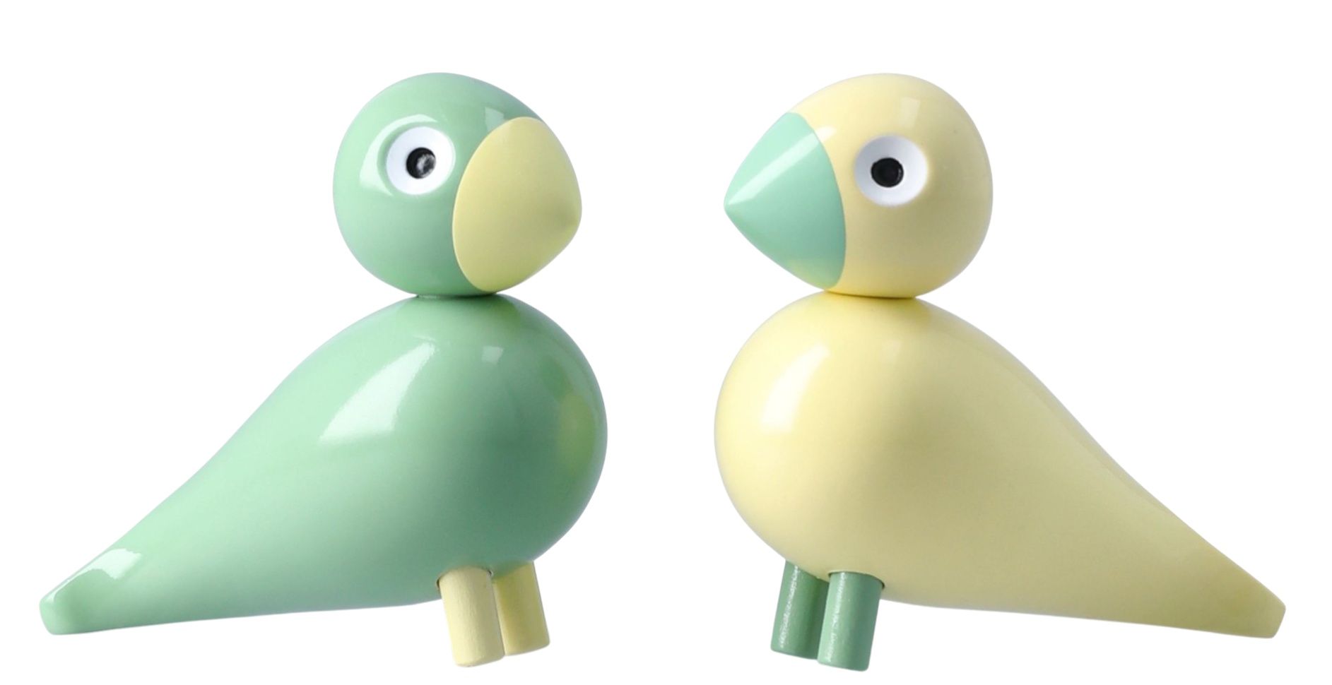 Ensemble Oiseaux de Pâques 2026 Liliput jaune/vert Kay Bojesen