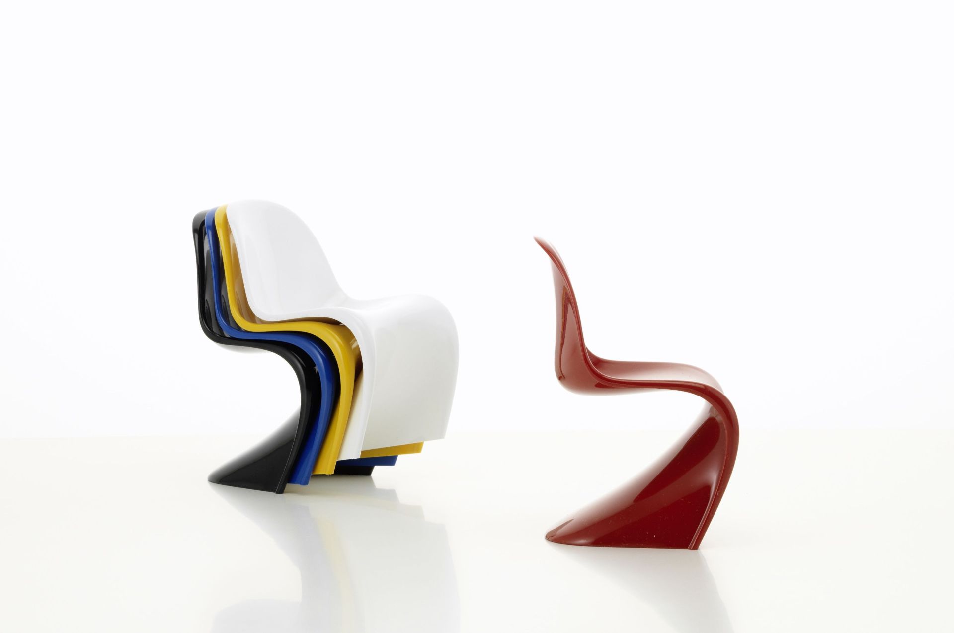 Ensemble miniature de chaises Panton Vitra