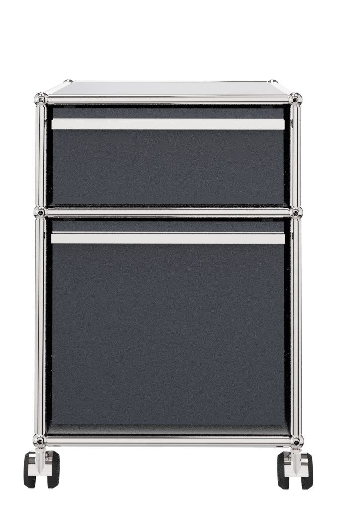 USM Haller Rollcontainer mit Hängeregistratur anthrazitgrau