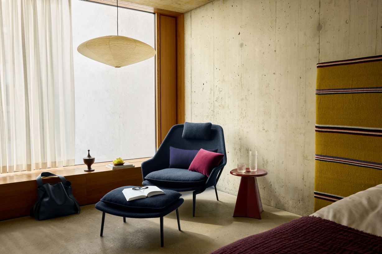 Slow Chair Fauteuil en tissu Vitra 