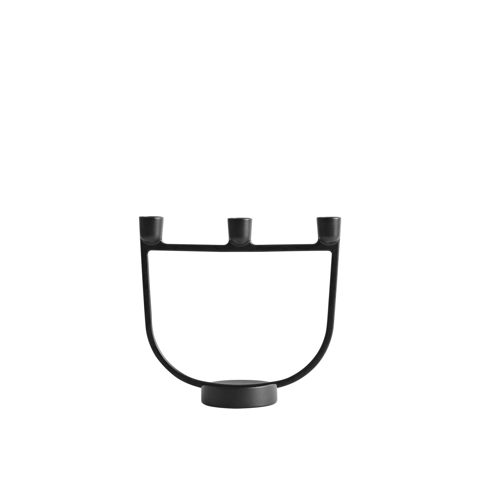 Open Candelabra chandelier noir Muuto