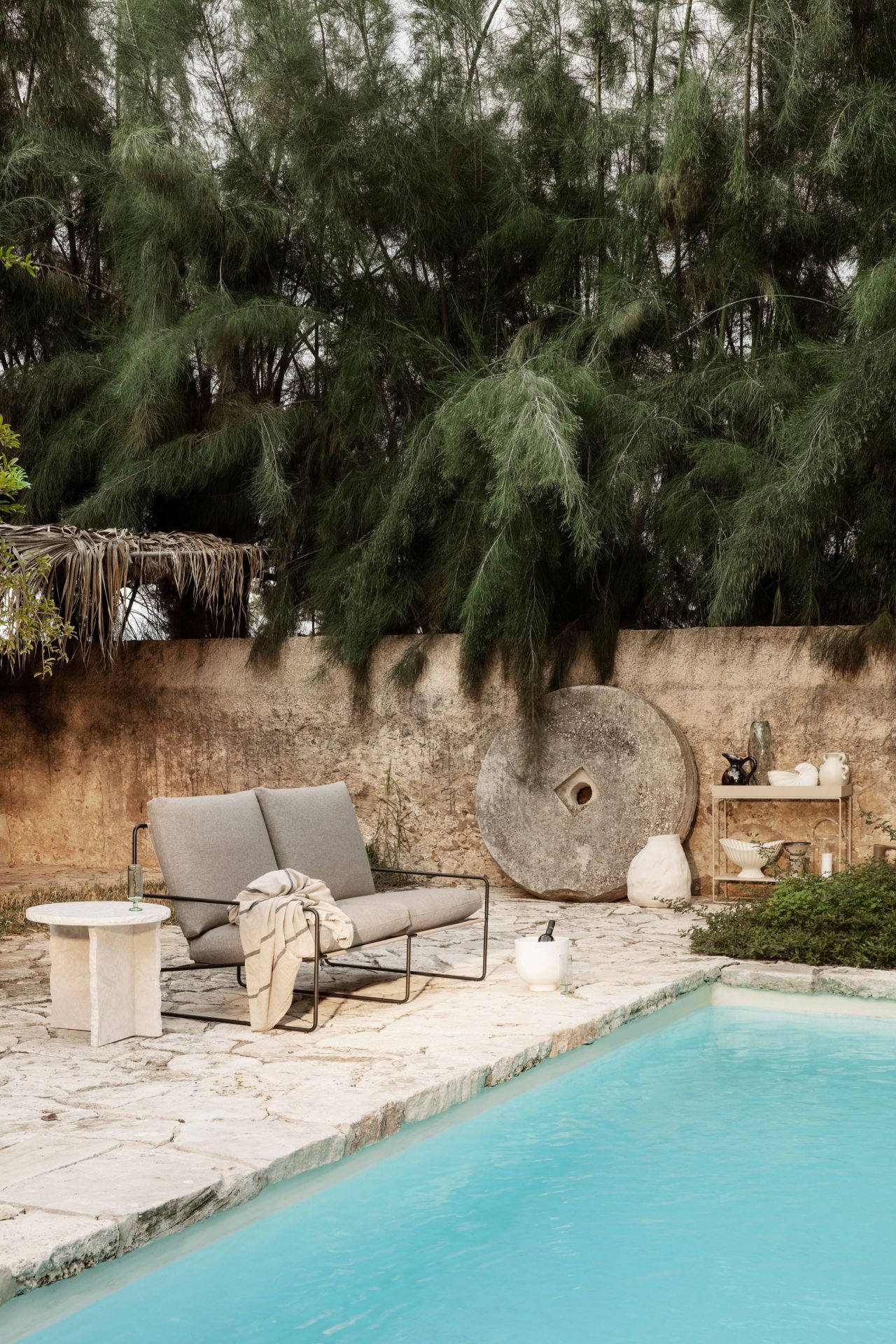Desert Outdoor Canapé Structure Noir Ferm Living