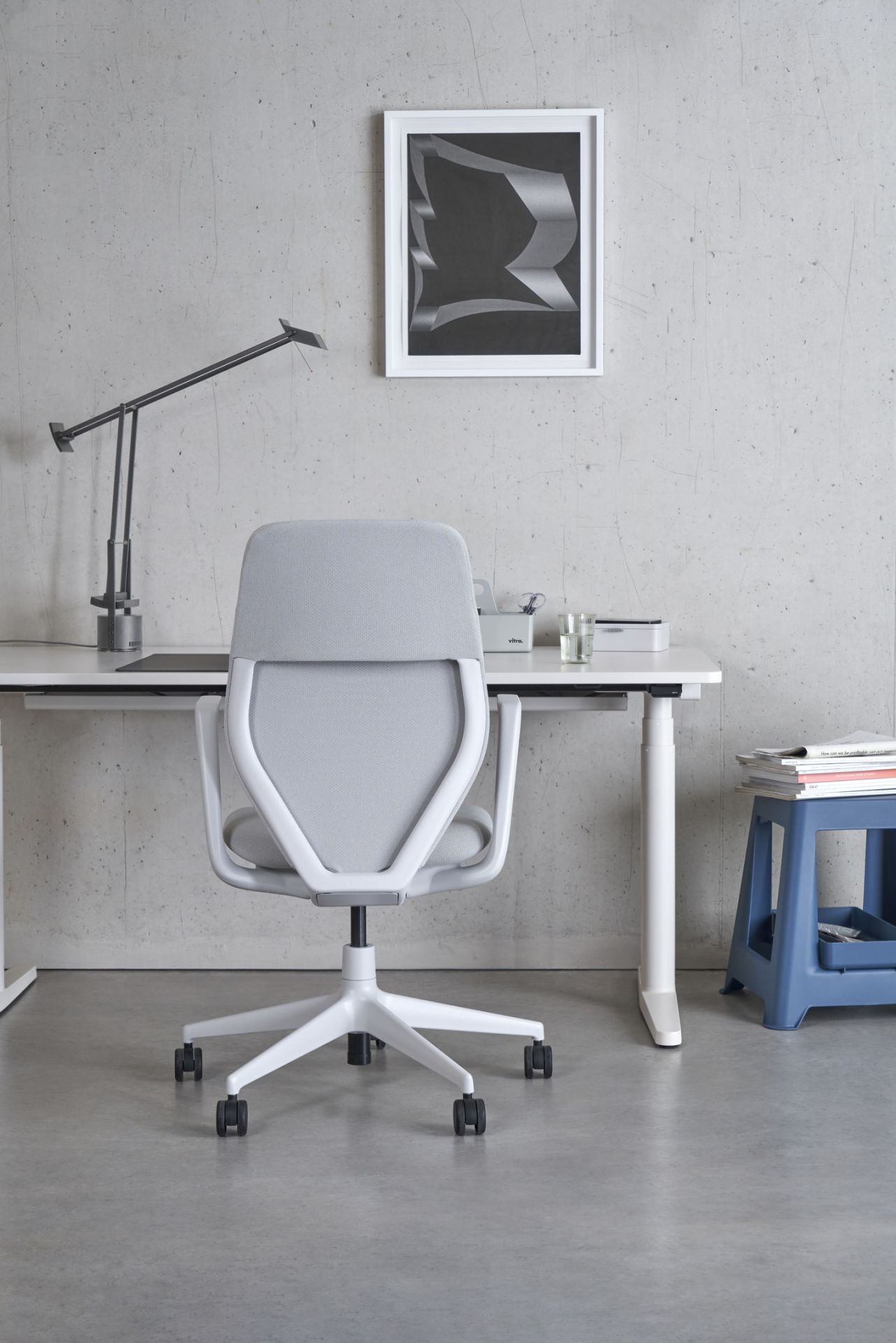Tyde 2 table debout/assise bureau Home Desk bureau Vitra