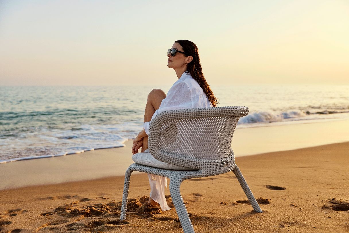 Fauteuil lounge d'extérieur SEASHELL NUO DEDON