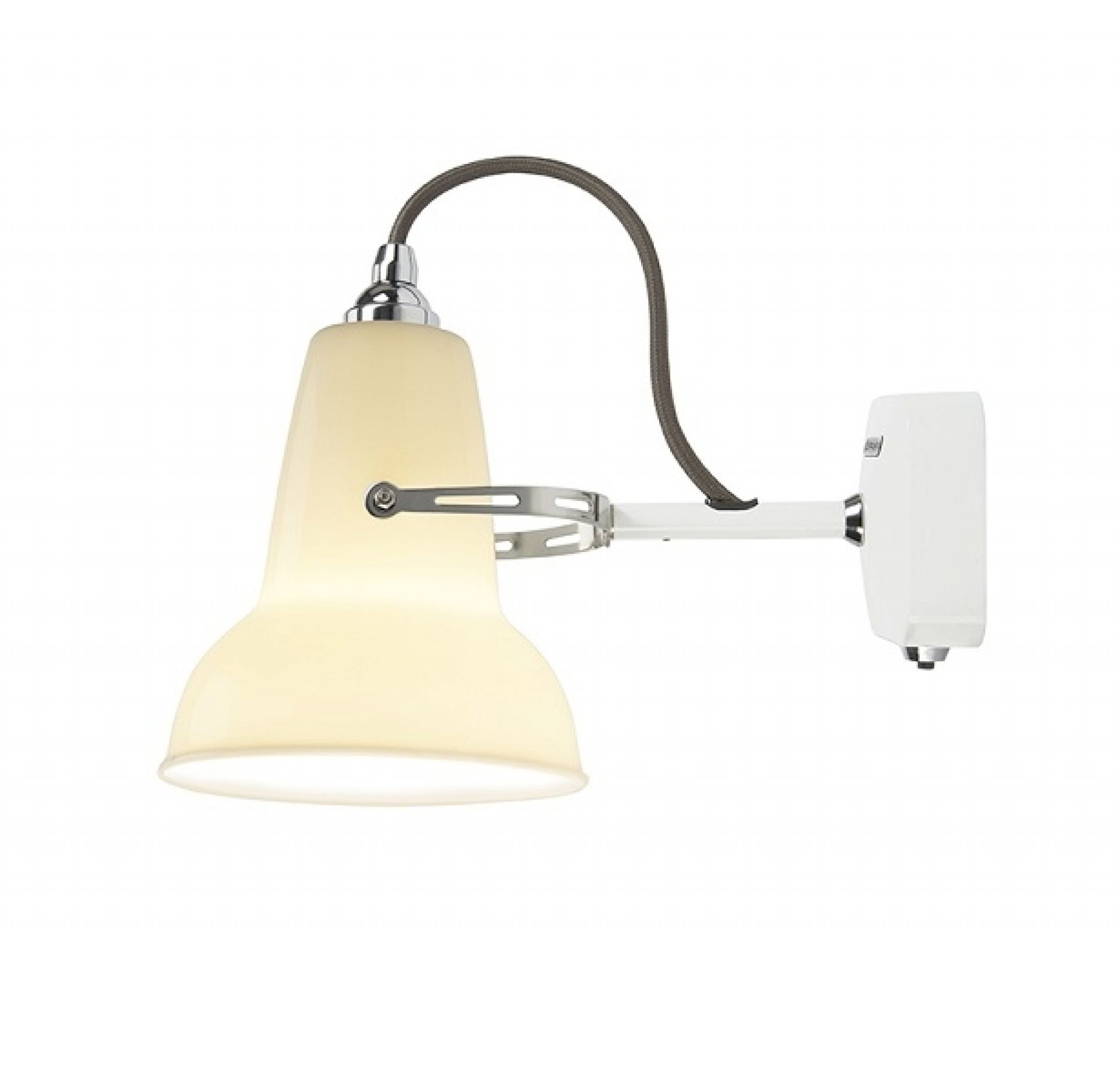 Original 1227 Mini Wall Light Applique murale Anglepoise Ceramic blanc