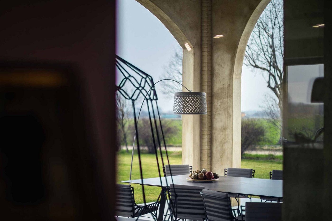 Twiggy Grid Lampadaire carmin Foscarini