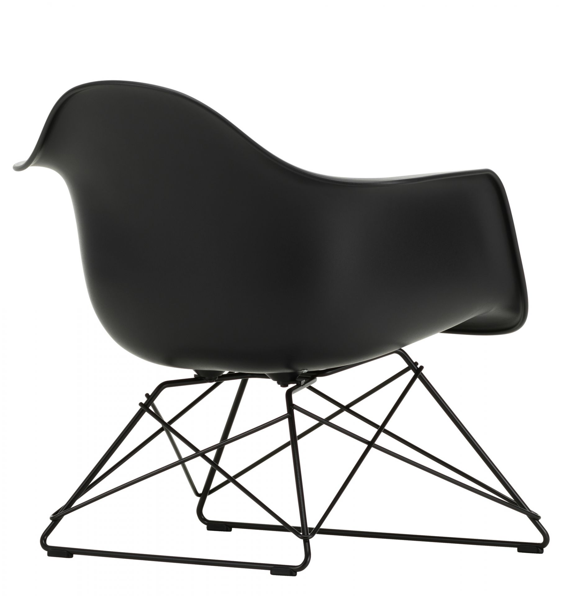 Eames Plastic Arm Chair DAW Chaise Vitra Érable jaunâtre - Sea blue