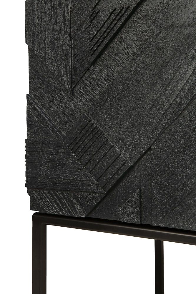Graphic Armoire 2 portes teck noir Ethnicraft