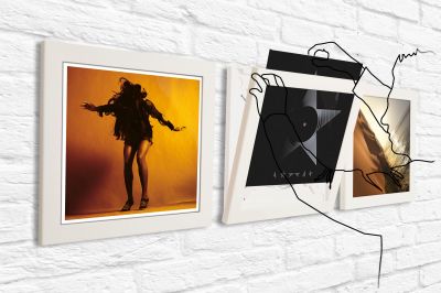 Art Vinyl Schallplattenrahmen 3er-Set weiß Klein & More OFFFRE SPECIALE