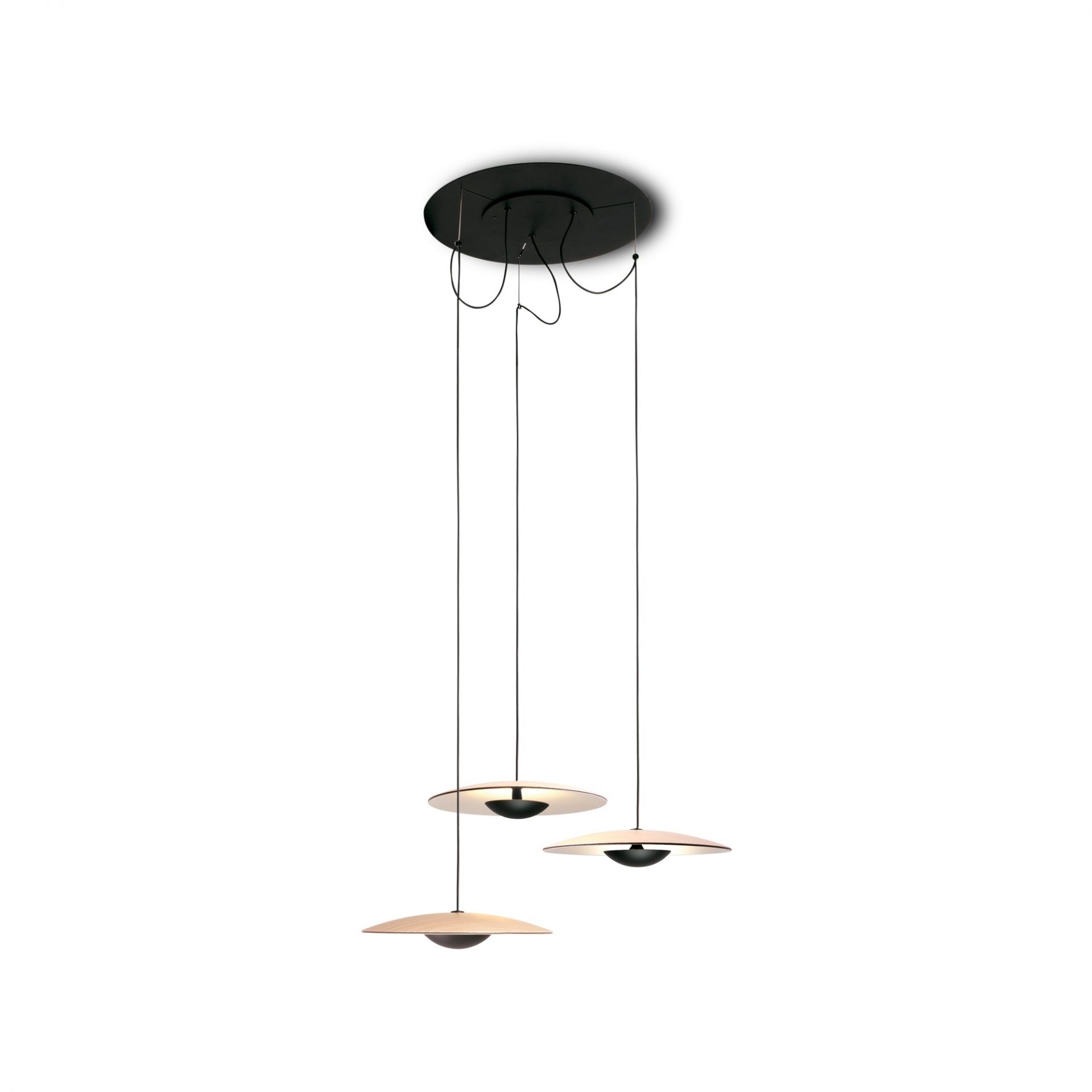 Ginger 20x3 LED Lampe suspension marset Chêne-blanc