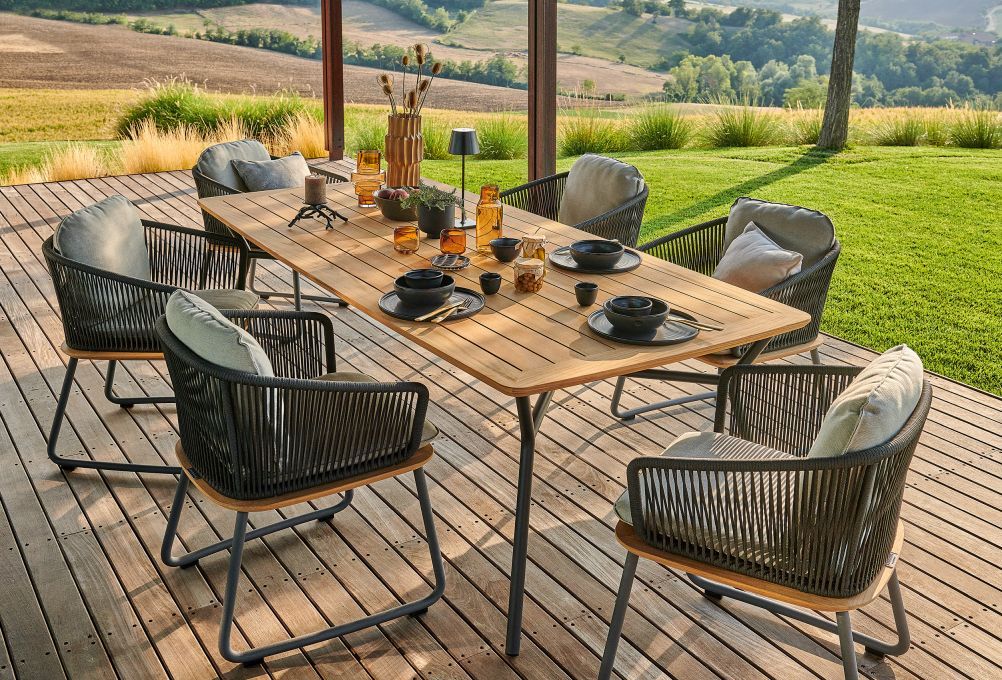Denia Outdoor Table à manger en teck Weishäupl