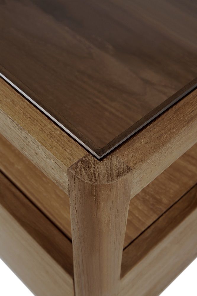 Spindle Table de nuit 1 tiroir Teck Ethnicraft