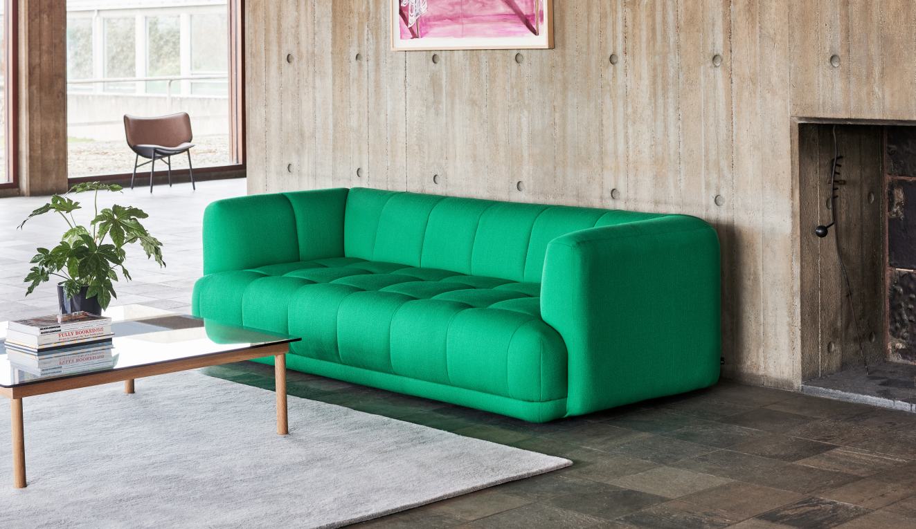 Quilton 3 Seater Canapé 3 places Hay Tissu Tadao 410