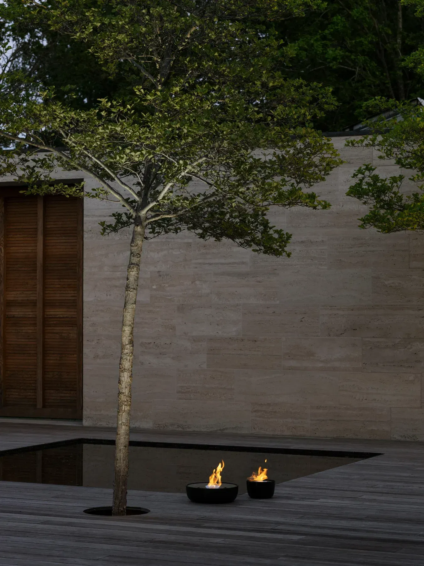 Fuoco Cheminée en Gel Acier Inoxydable Blomus OFFRE SPECIALE