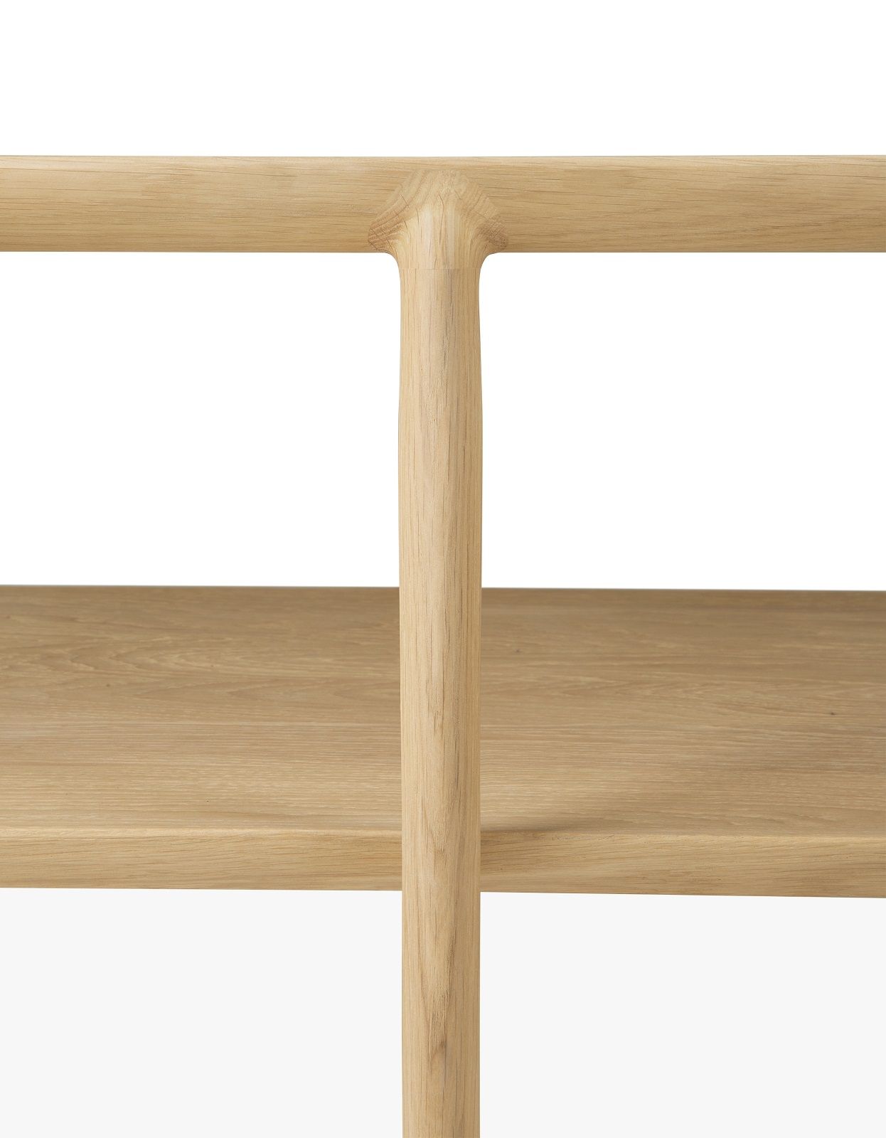 Bok Table basse longue Chêne 1 étagère Ethnicraft