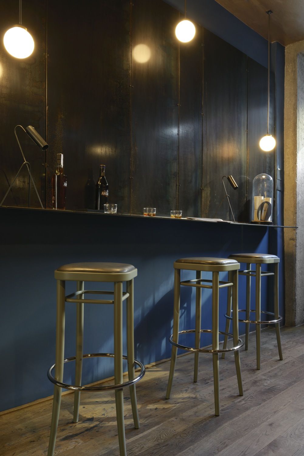 Vienna 144 Tabouret de bar avec assise en bois stratifié Wiener GTV Design