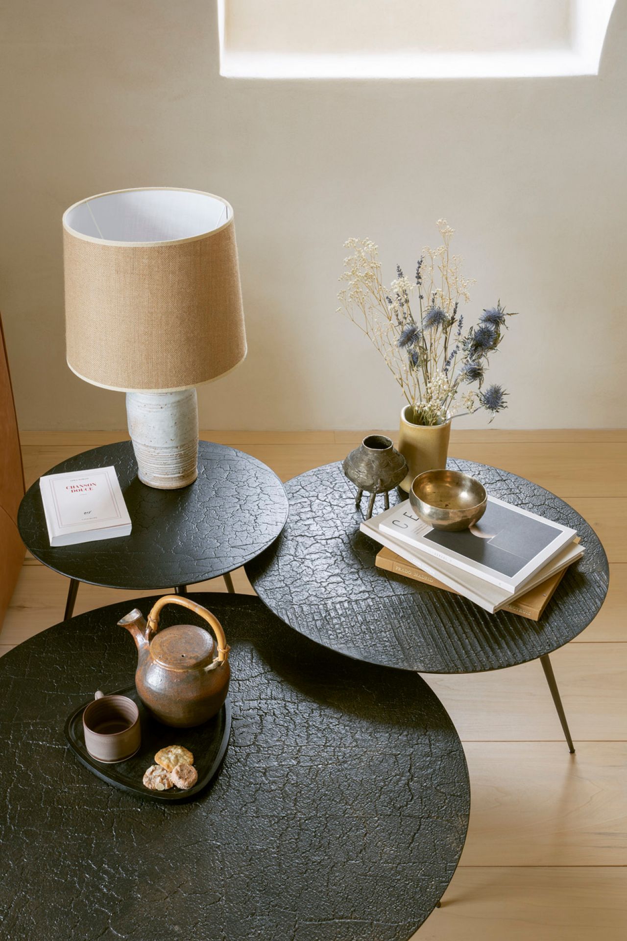 Luna Table Basse Lava Linear Whisky Ethnicraft