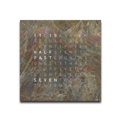 Cache avant pour l'horloge murale Earth 45 Anglais QLOCKTWO