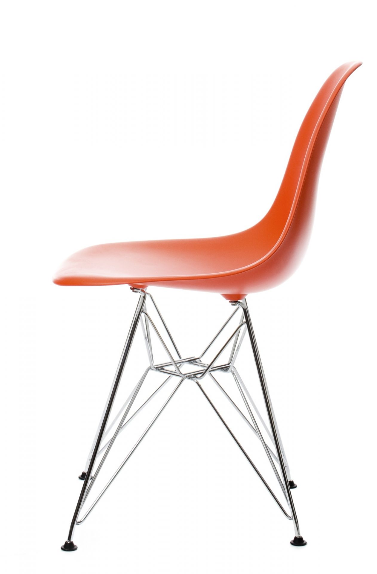 Eames Plastic Side Chair DSR Chaise Vitra Chromé-Noir