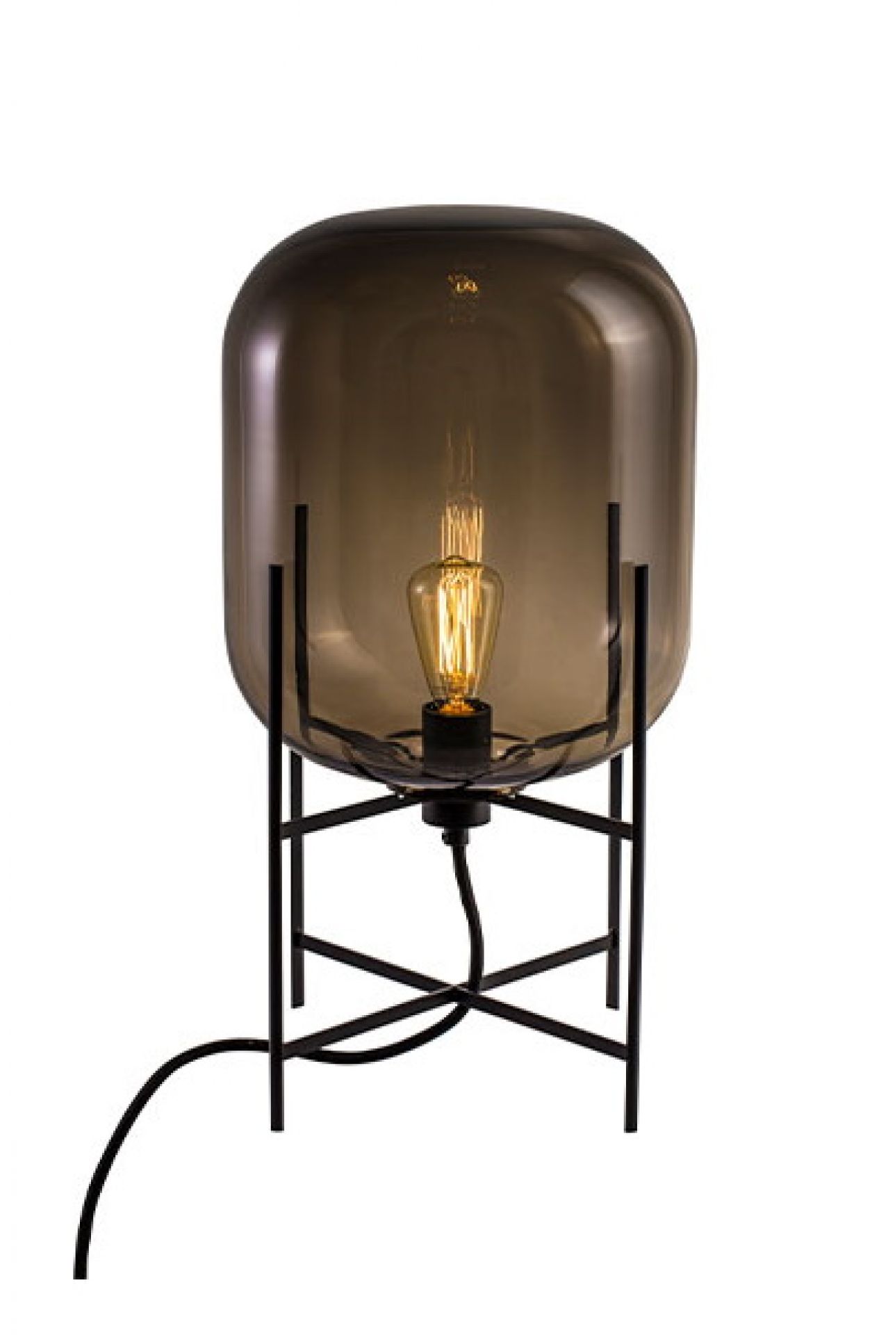 Oda Small lampe de table gris fumé  Pulpo
