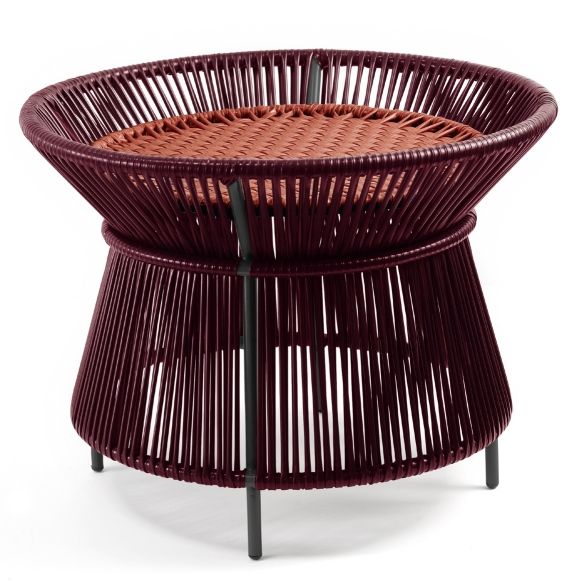 Caribe Chic Basket Table Table Outdoor ames Rouge noir / cuivre / noir