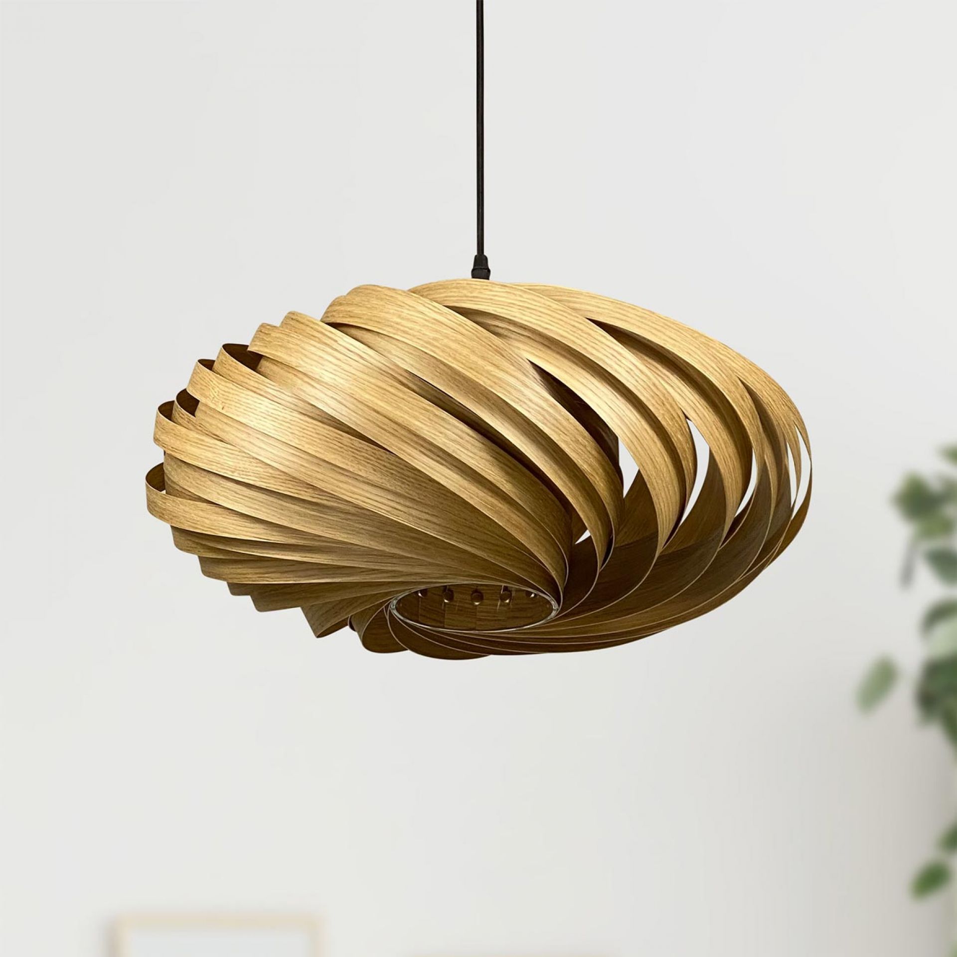 Veneria Lampe à suspendre Ø50 cm Chêne Gofurnit