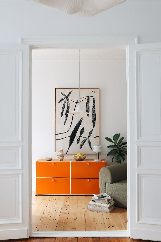 USM Haller Sideboard E2 buffet avec 4 portes pliantes