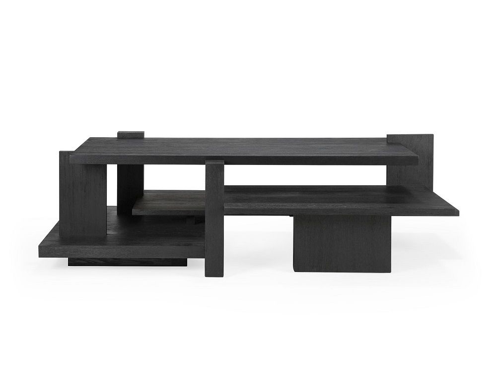 Teak Abstract Coffee table Table basse Noir Ethnicraft