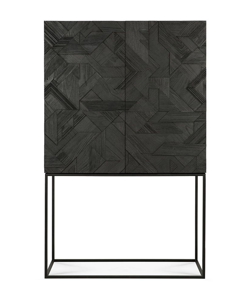 Graphic Armoire 2 portes teck noir Ethnicraft
