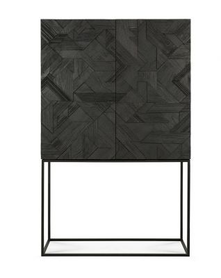 Graphic Armoire 2 portes teck noir Ethnicraft