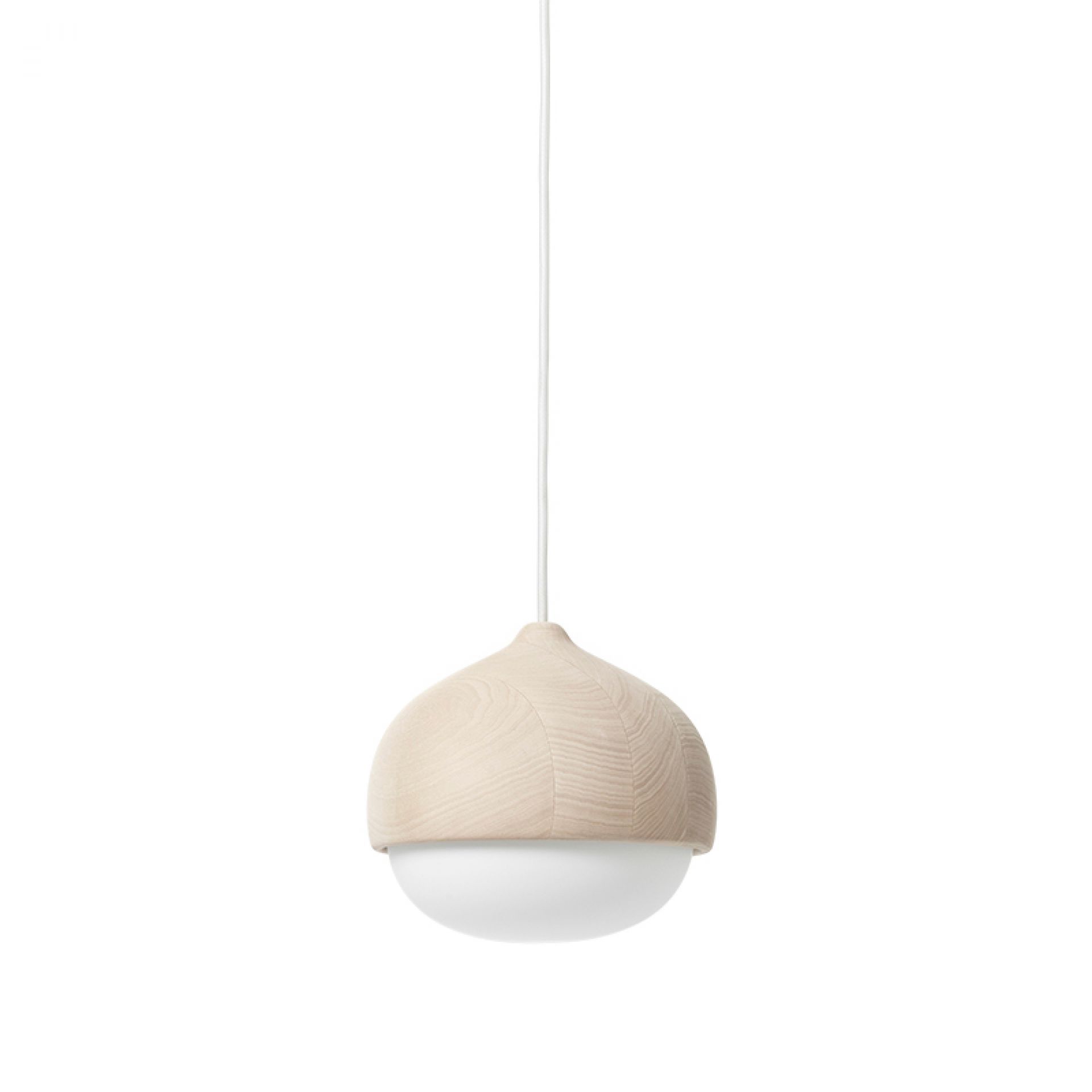 Terho Pendant Lampe Bois de chaux moyen Mater