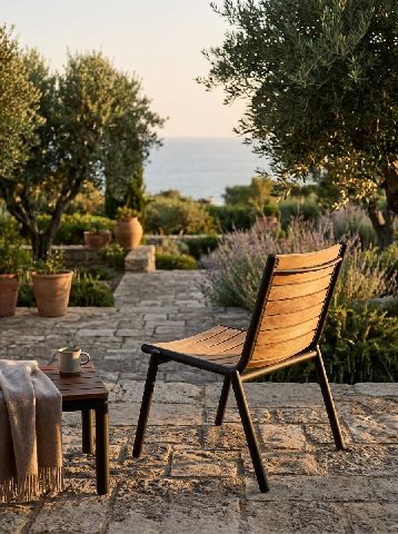 Pilotis Chaise Teck Extérieur Fermob