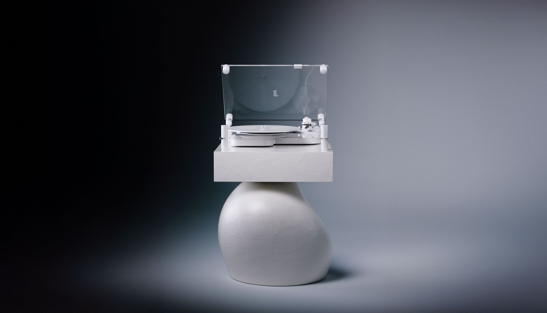 Plateau tournant transparent Transparent