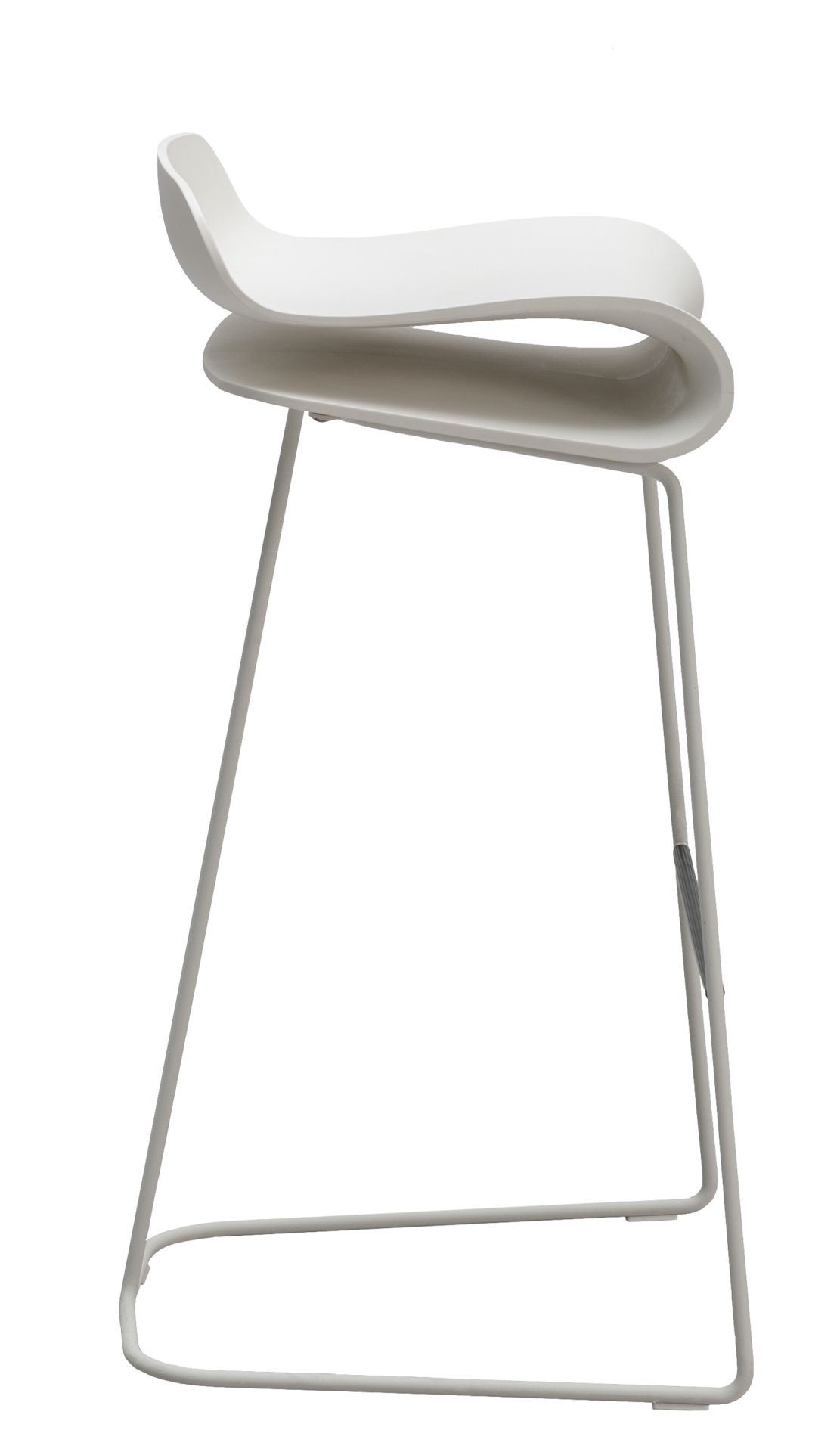 BCN Tabouret de bar avec piètement traîneau Kristalia