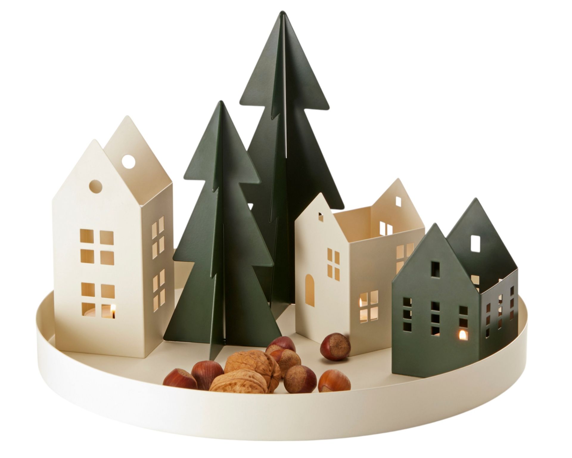 Le Quartier Village de Noël en acier Philippi