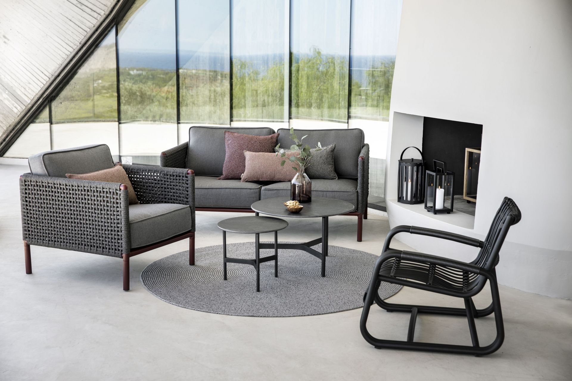 Fauteuil de salon Encore avec coussin AirTouch Cane-Line