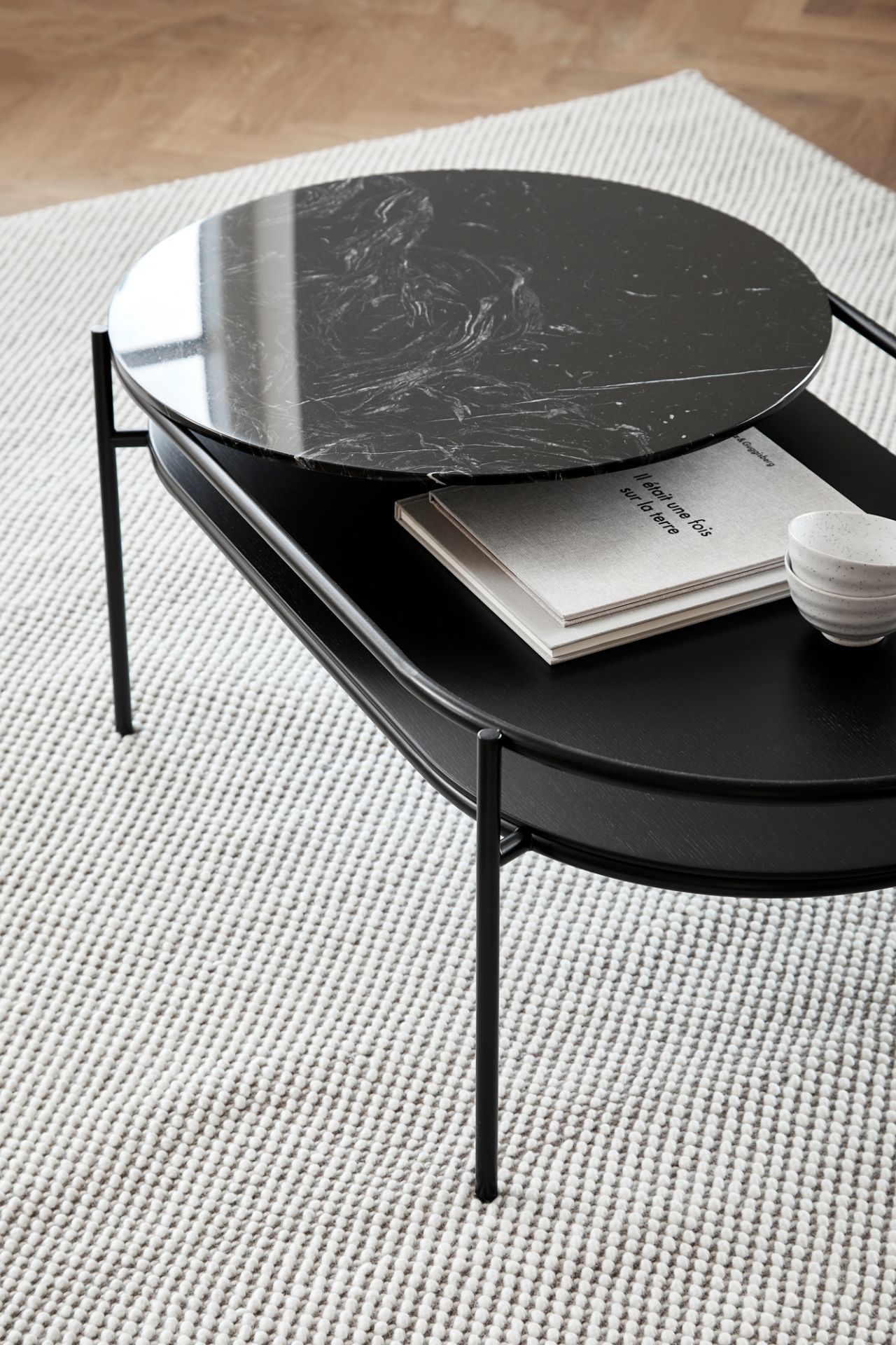 Tact Tapis T170 x L240 cm blanc-gris Woud OFFRE SPECIALE